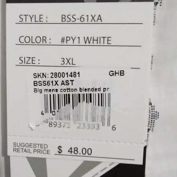 SALE NWT Mens G-Net Button Down Shirt. Size 3XL - Picture 3 of 7